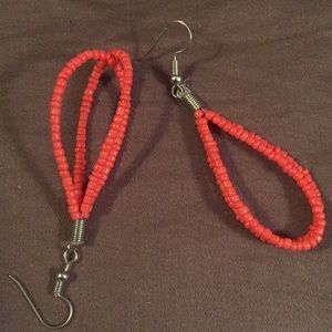 Coral/orange earrings